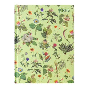 RHS Hardback Sketchbook - Floral Pattern - A5 - 110gsm - 80 Sheets