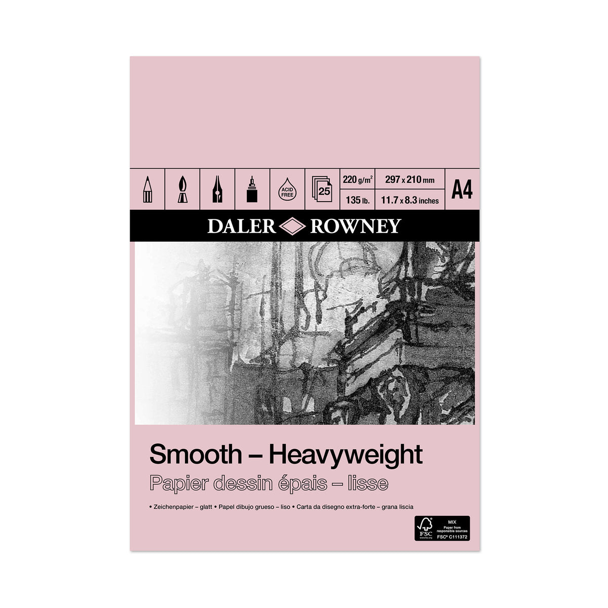 Heavyweight Cartridge Pad 220gsm