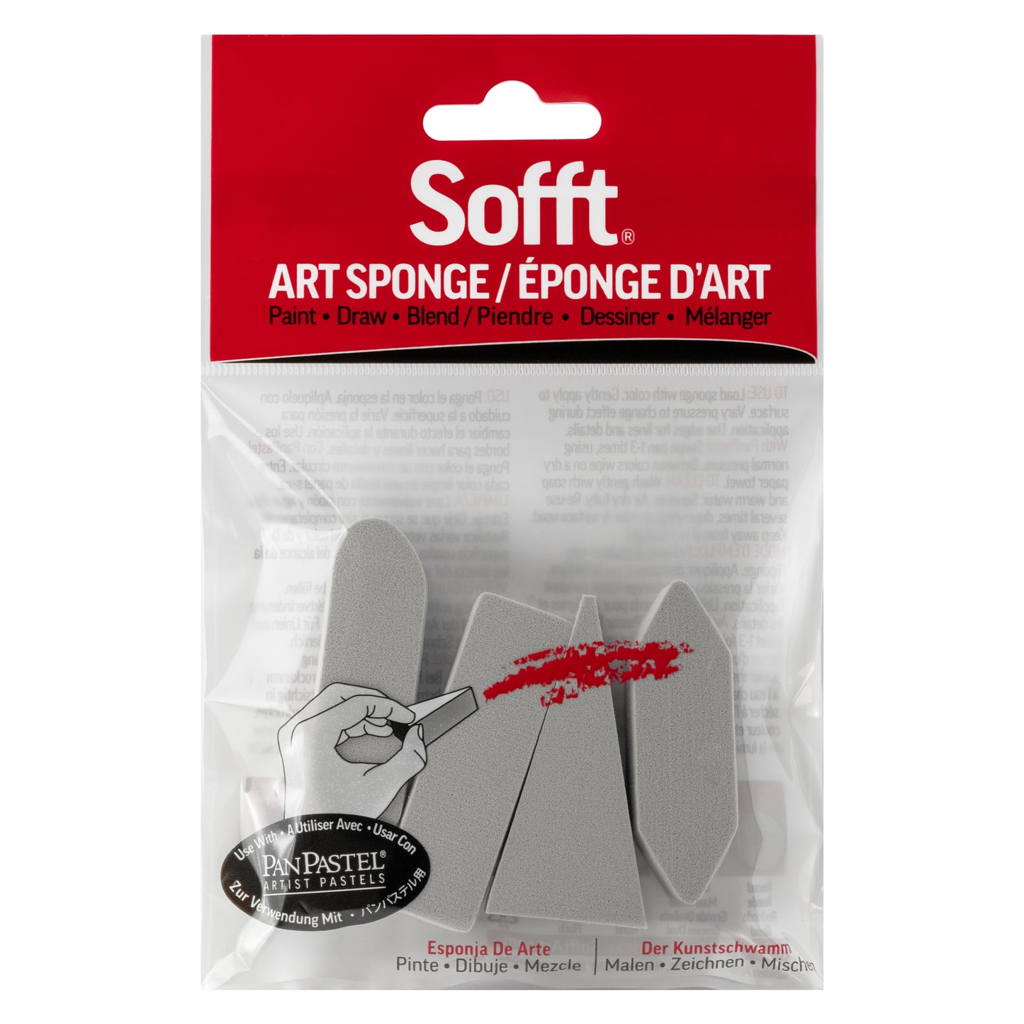 PanPastel - Sofft Sponge Bars: 4 Assorted Shapes