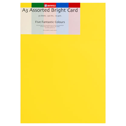 Southfield Assorted Bright Card - A3 & A4 - 30 Sheets