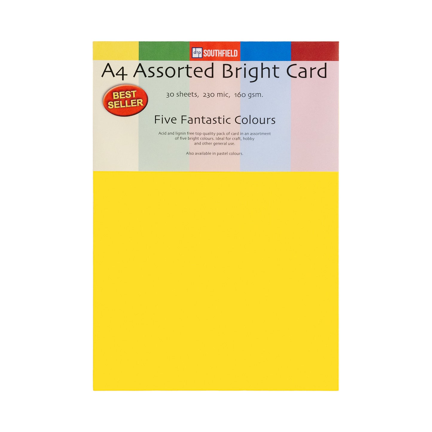 Southfield Assorted Bright Card - A3 & A4 - 30 Sheets