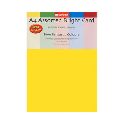 Southfield Assorted Bright Card - A3 & A4 - 30 Sheets