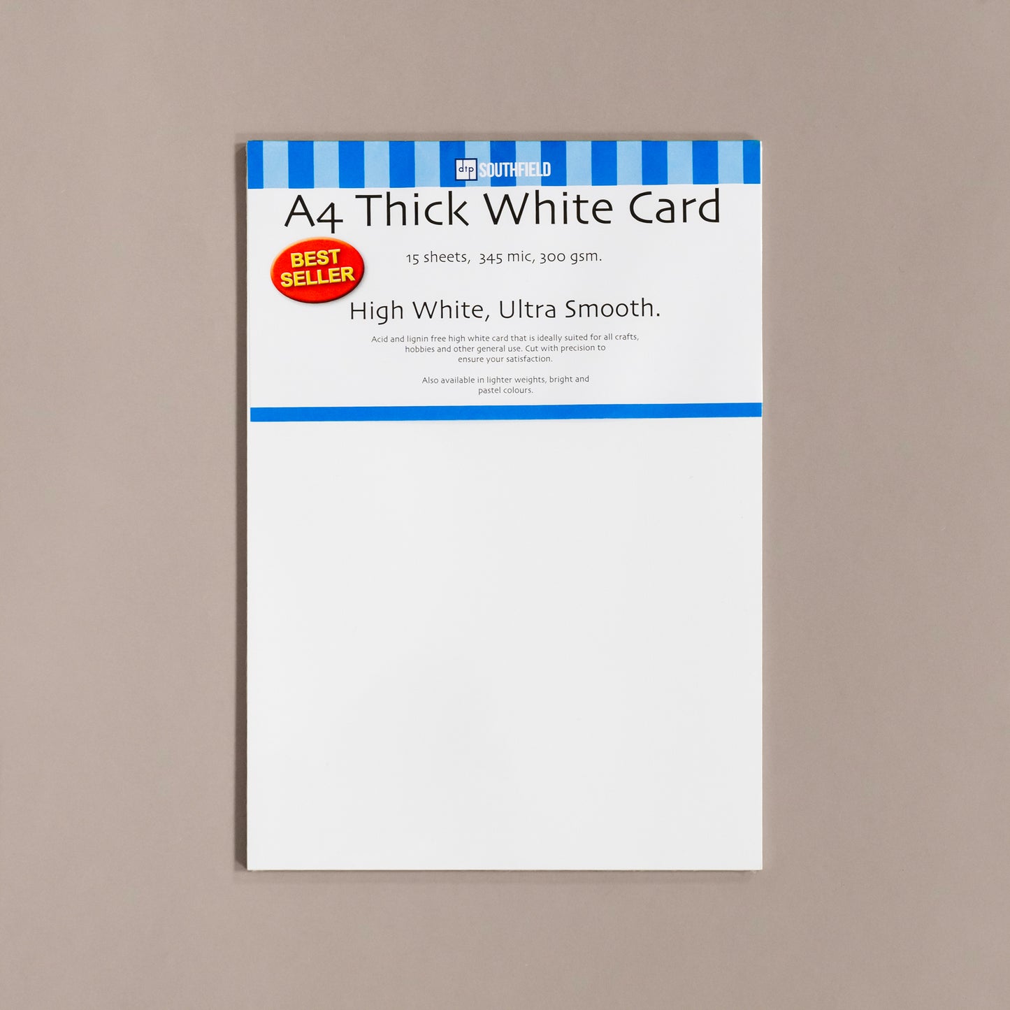 Southfield Thick White Card - 290gsm/380micron - Pack of 15 Sheets