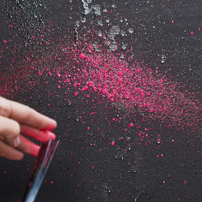 Liquitex Splatter Brushes in use mood shot