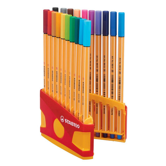 The STABILO Point 88 is the perfect companion for schoolchildren, students, and professionals.