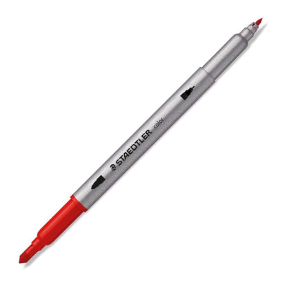 Staedtler Double-Ended Fibre-Tip Pen for versatile colouring with fine and broad tips