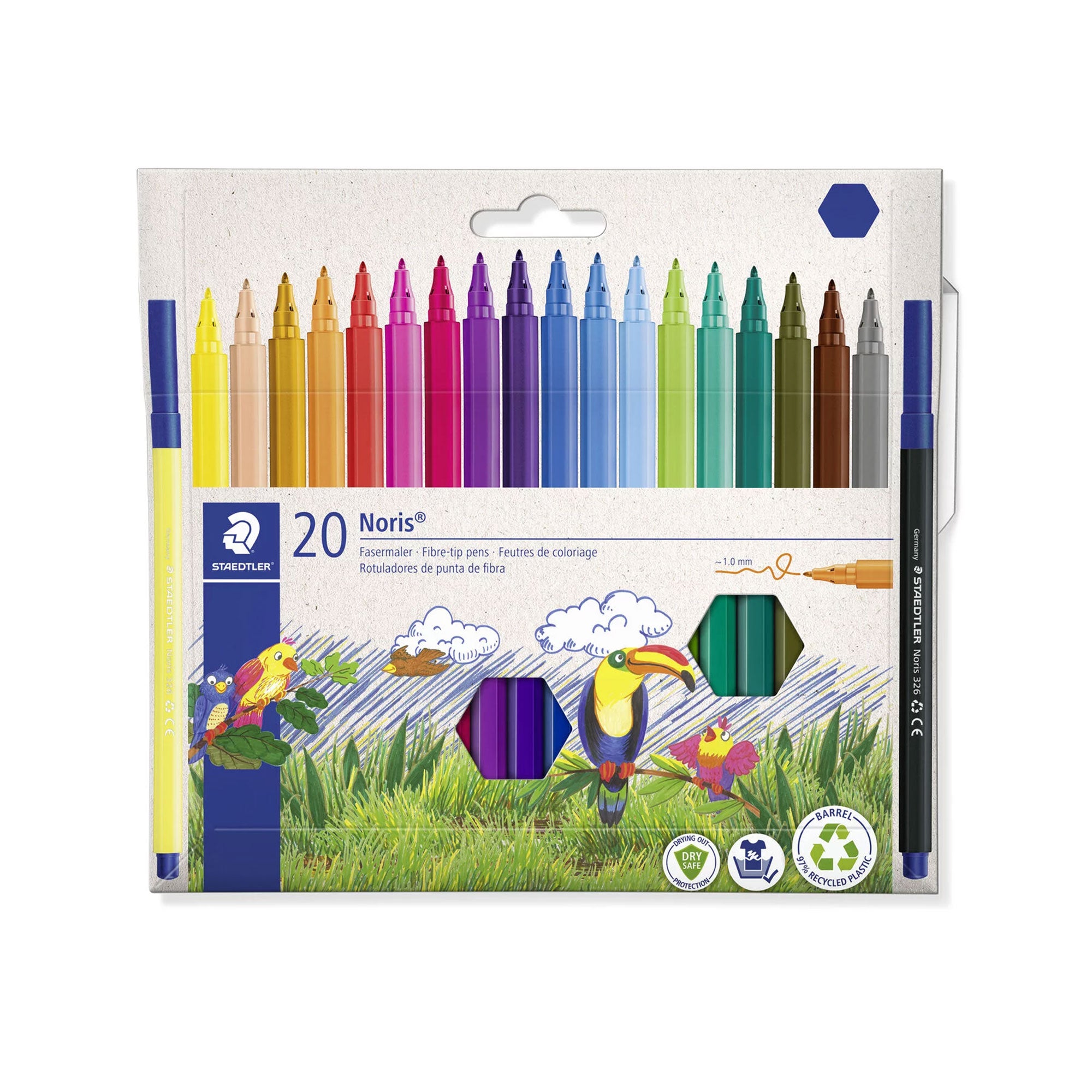 Staedtler Noris Club Felt Pen - Set of 20