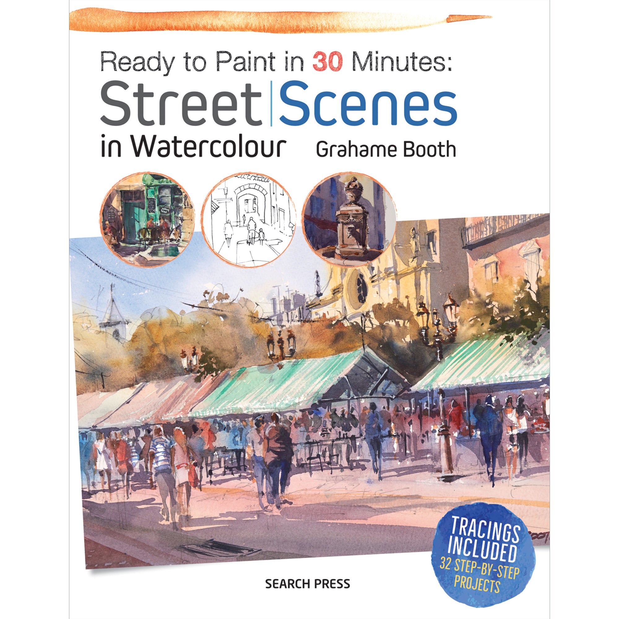 Street Scenes in Watercolour - Front Cover