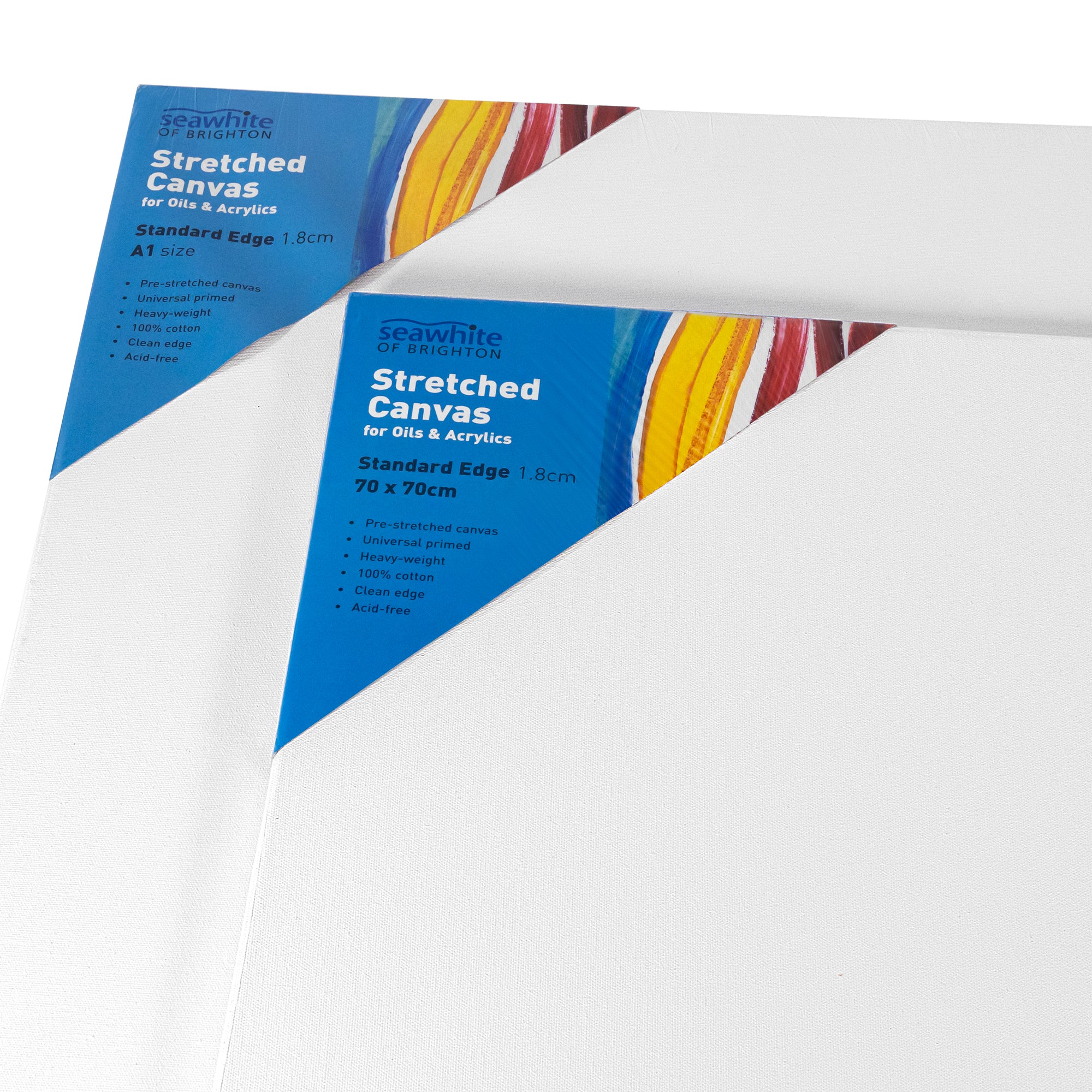 Seawhite Student Quality Stretched Canvas 380gsm Standard Profile - Multi-Packs
