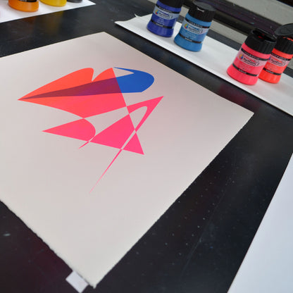 Daler-Rowney System3 Screen Printing Acrylic Colour - In use