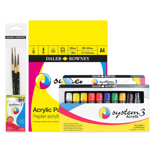 Daler-Rowney System3 Acrylic Bundle - Full Set