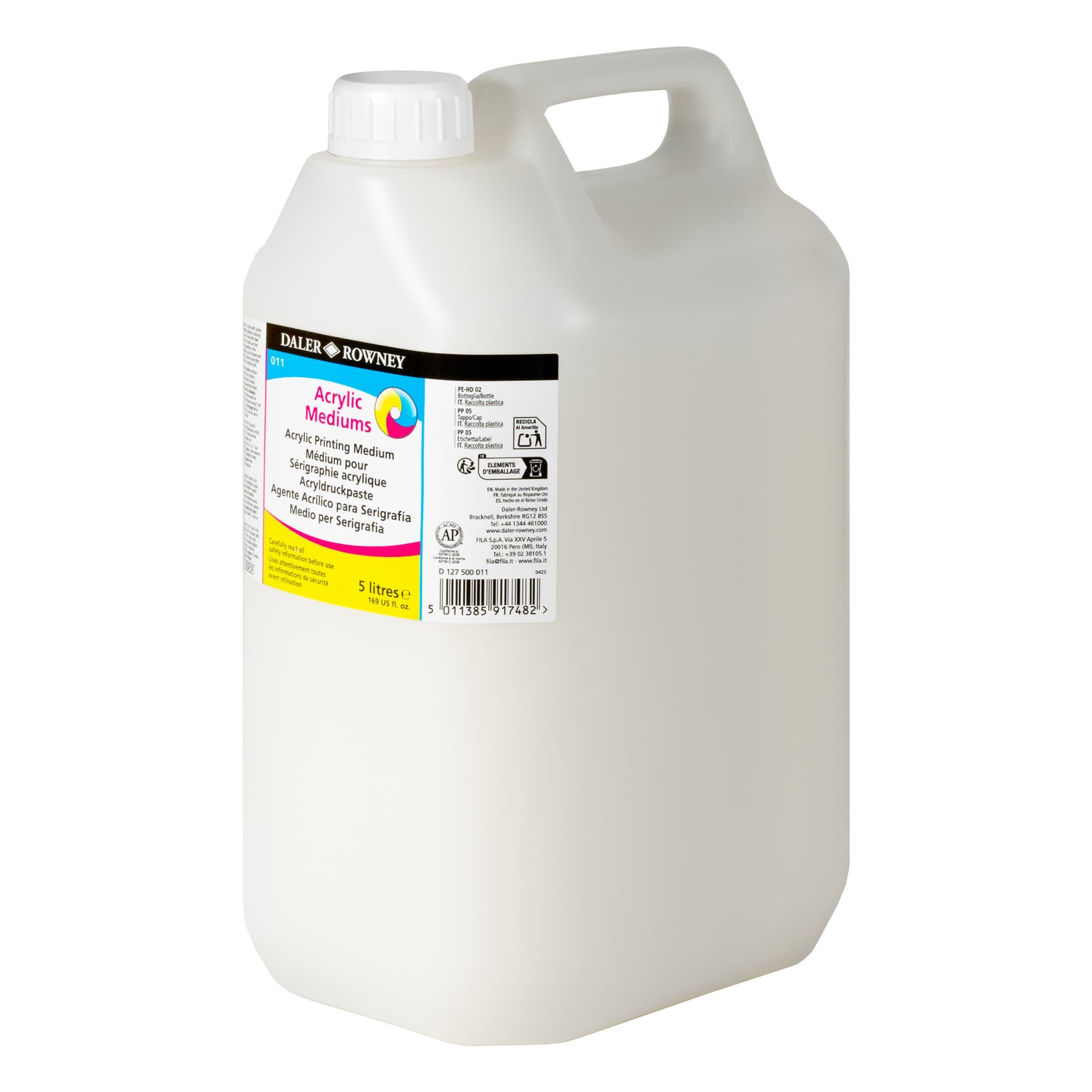 Daler-Rowney System3 Acrylic Printing Medium - 5 Litres