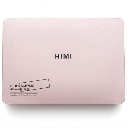 HIMI : Jelly Cup Acrylic : 12ml Twin Cups : Set of 48 Colours : Plastic  Case : Pearl Pink