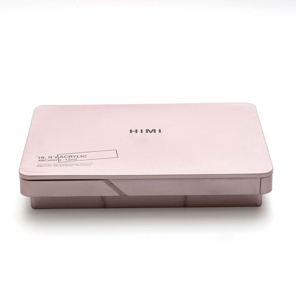 HIMI : Jelly Cup Acrylic : 12ml Twin Cups : Set of 48 Colours : Plastic  Case : Pearl Pink