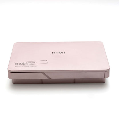 HIMI : Jelly Cup Acrylic : 12ml Twin Cups : Set of 48 Colours : Plastic  Case : Pearl Pink