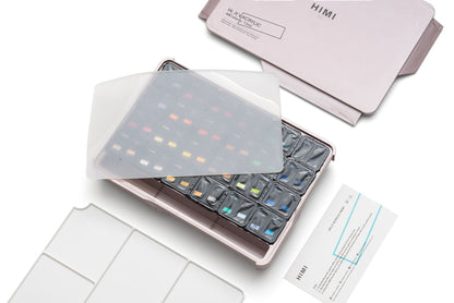 HIMI : Jelly Cup Acrylic : 12ml Twin Cups : Set of 48 Colours : Plastic  Case : Pearl Pink