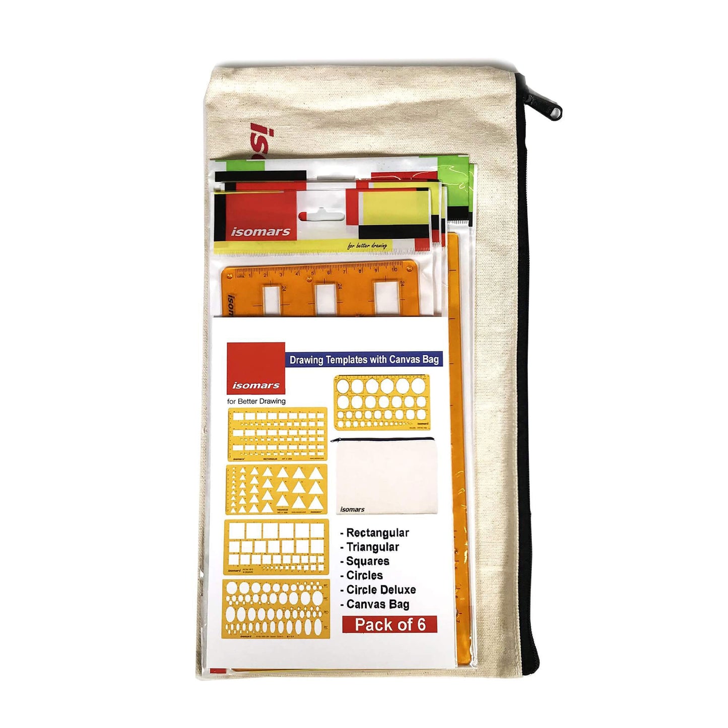 ARTdiscount Template Combo Pack - General Set (No French Curves) in packaging 