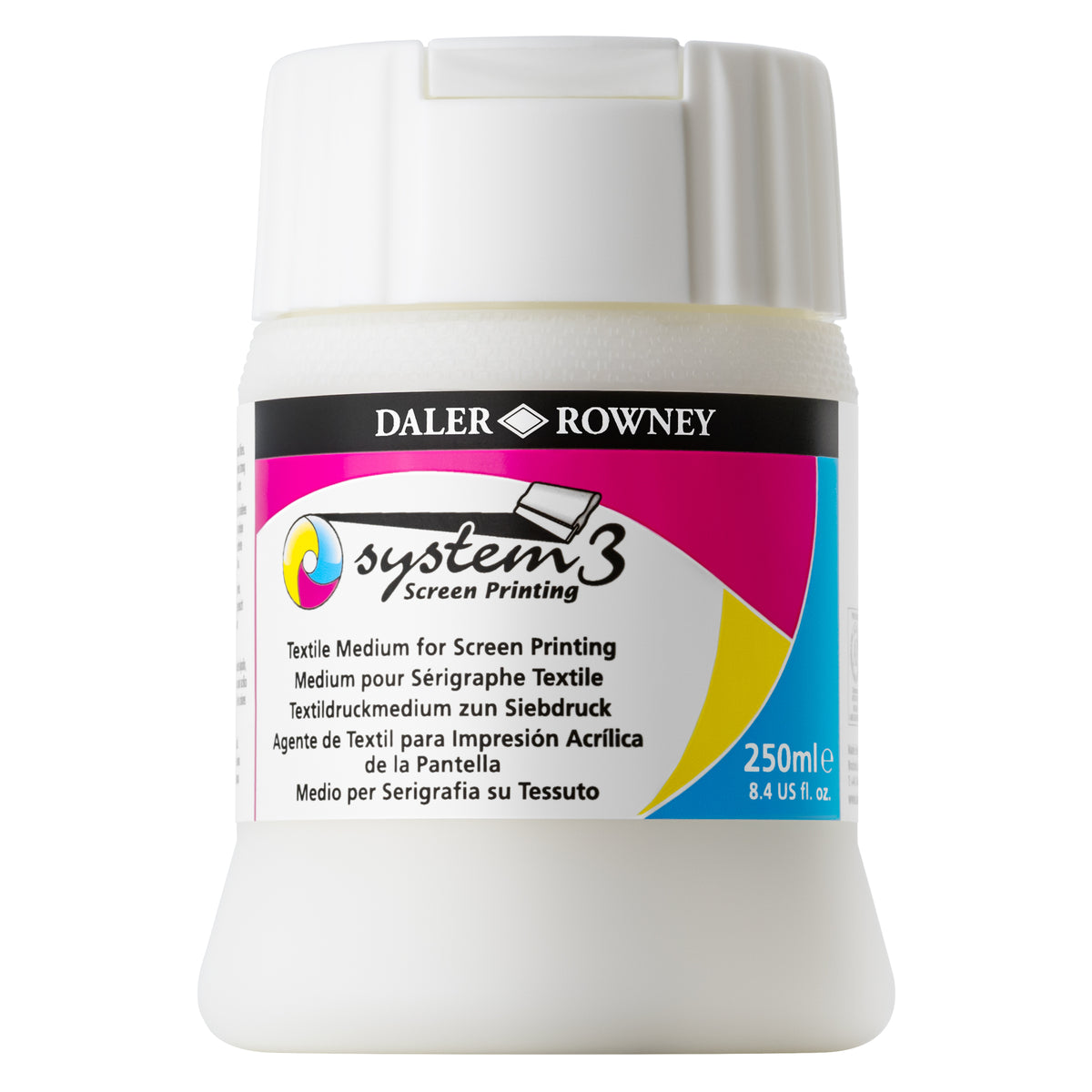 Daler-Rowney System3 Textile Screen Printing Medium - 250ml
