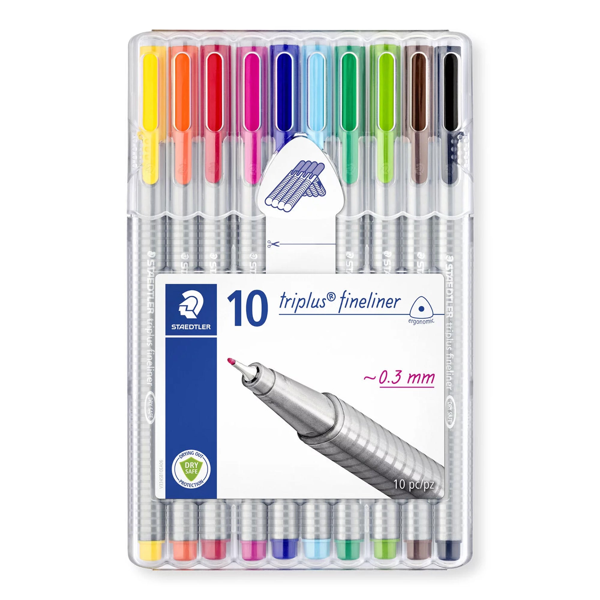 Staedtler Triplus Fineliners - 0.3mm - Set of 10