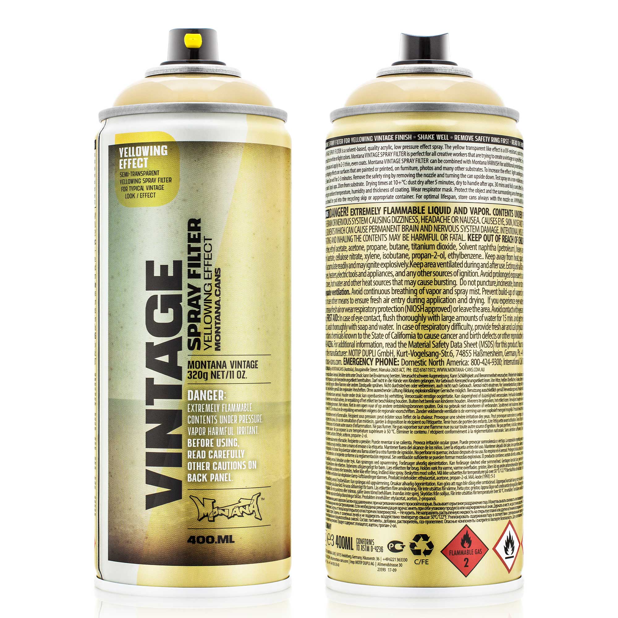 Montana Vintage Yellow Filter Spray - 400ml