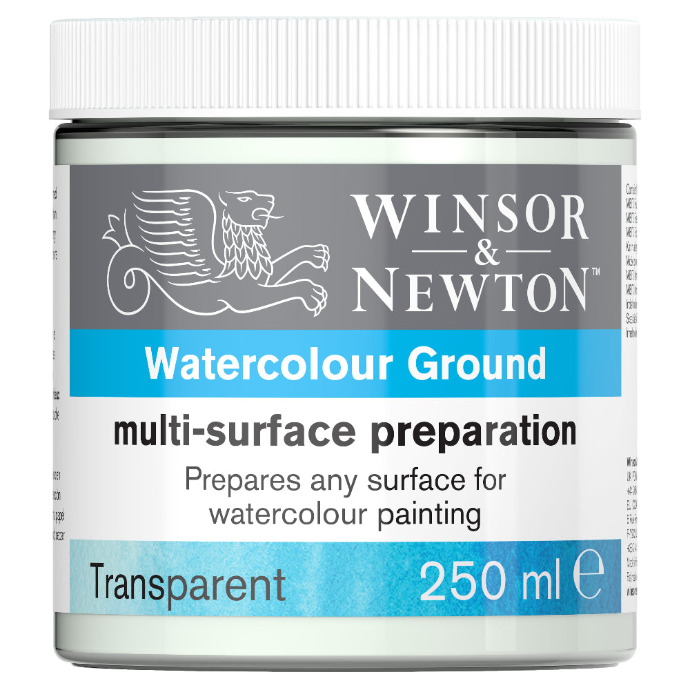 Winsor & Newton :  Multi-Surface Preparation : Watercolour Ground : Transparent : 250ml