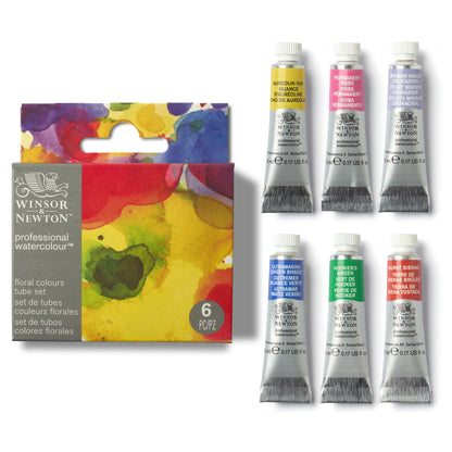 Winsor & Newton : Professional Watercolour : 5ml : Floral : Set of 6