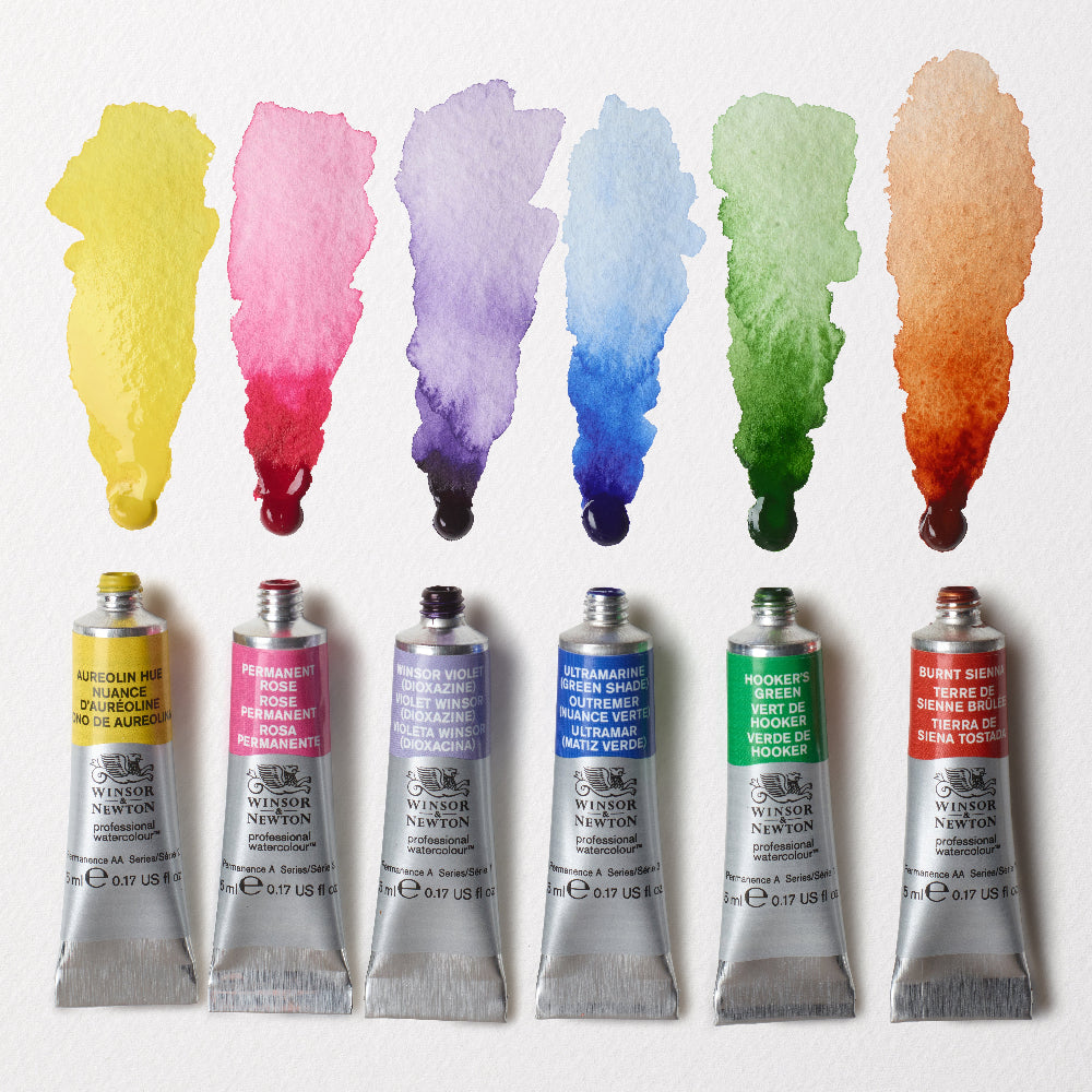 Winsor & Newton : Professional Watercolour : 5ml : Floral : Set of 6