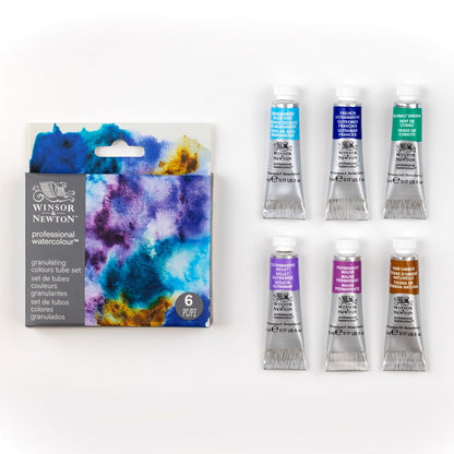 Winsor & Newton : Professional Watercolour : 5ml : Granulating : Set of 6