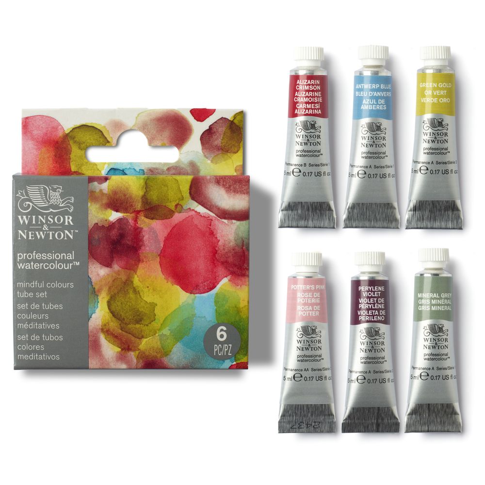 Winsor & Newton : Professional Watercolour : 5ml : Mindful : Set of 6