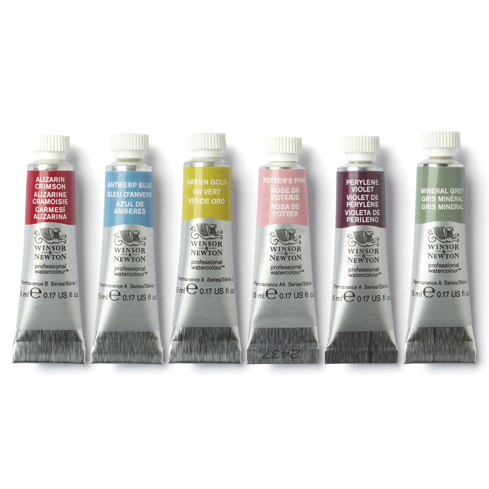 Winsor & Newton : Professional Watercolour : 5ml : Mindful : Set of 6