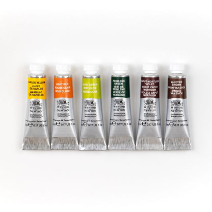 Winsor & Newton : Professional Watercolour : 5ml : Rich Earth : Set of 6