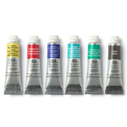 Winsor & Newton : Professional Watercolour : 5ml : Urban Sketching : Set of 6