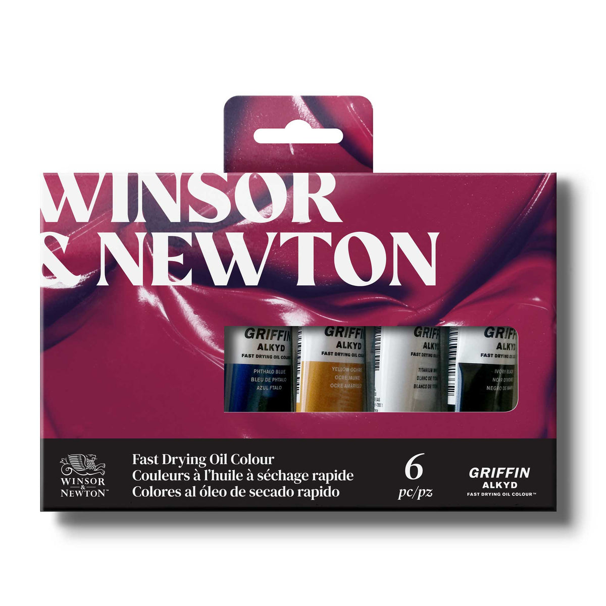 Winsor &amp; Newton Griffin Alkyd Fast Drying Oil Colour Set 6 x 37ml tubes