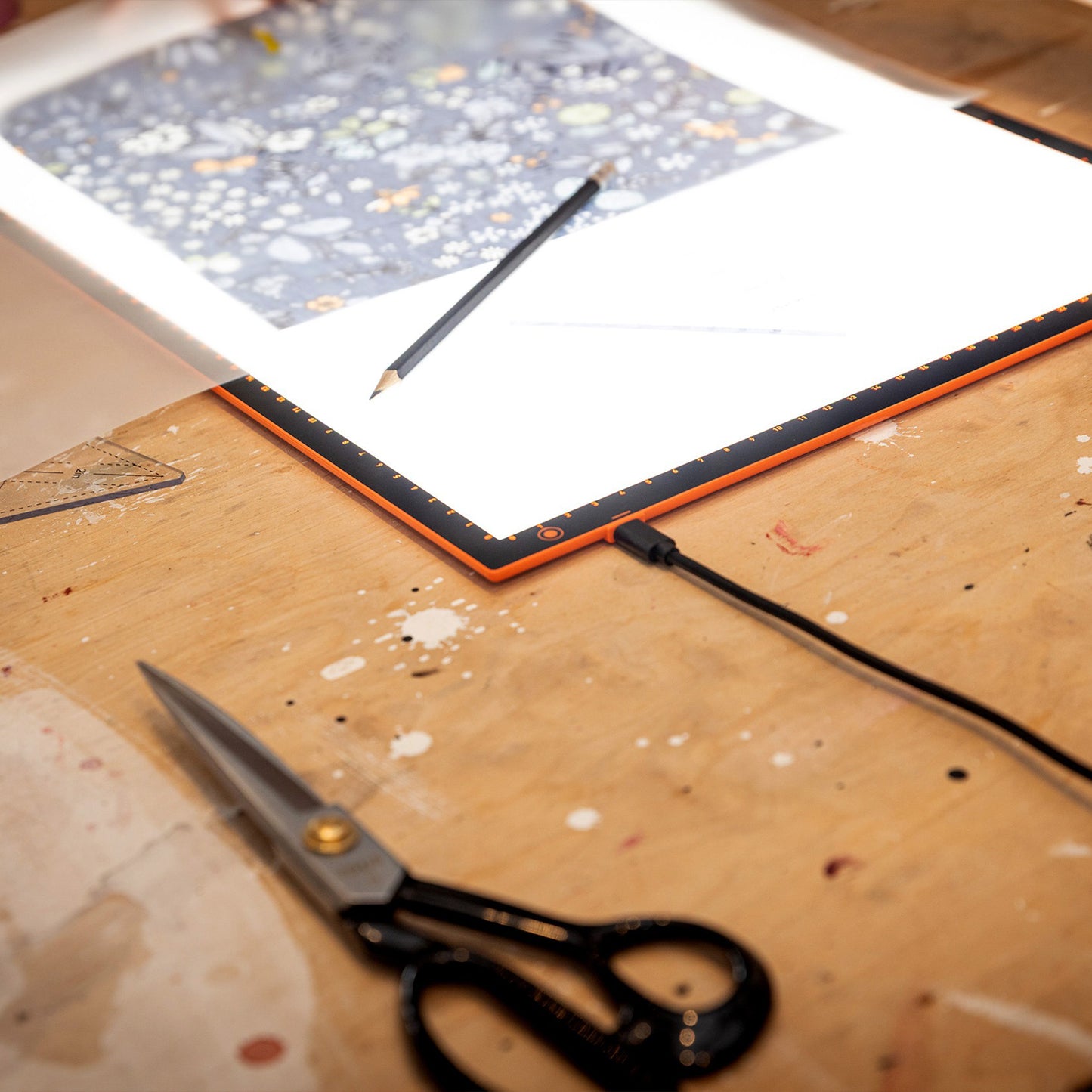 Wafer 2 Lightpad in use for crafting