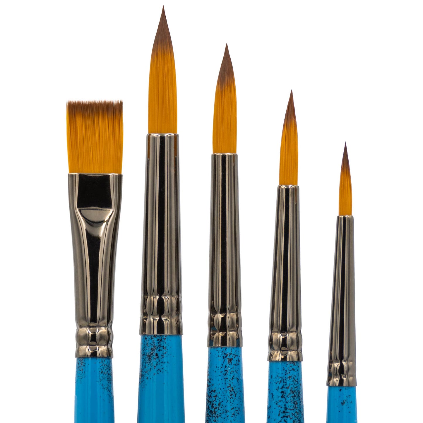 VERMEER Vermeer Paint Brush Set - 5-Piece Flat and Angle Brushes for All Latex a VERMEER Vermeer Paint Brush Set - 5-Piece Flat and Angle Brushes for All Latex a
