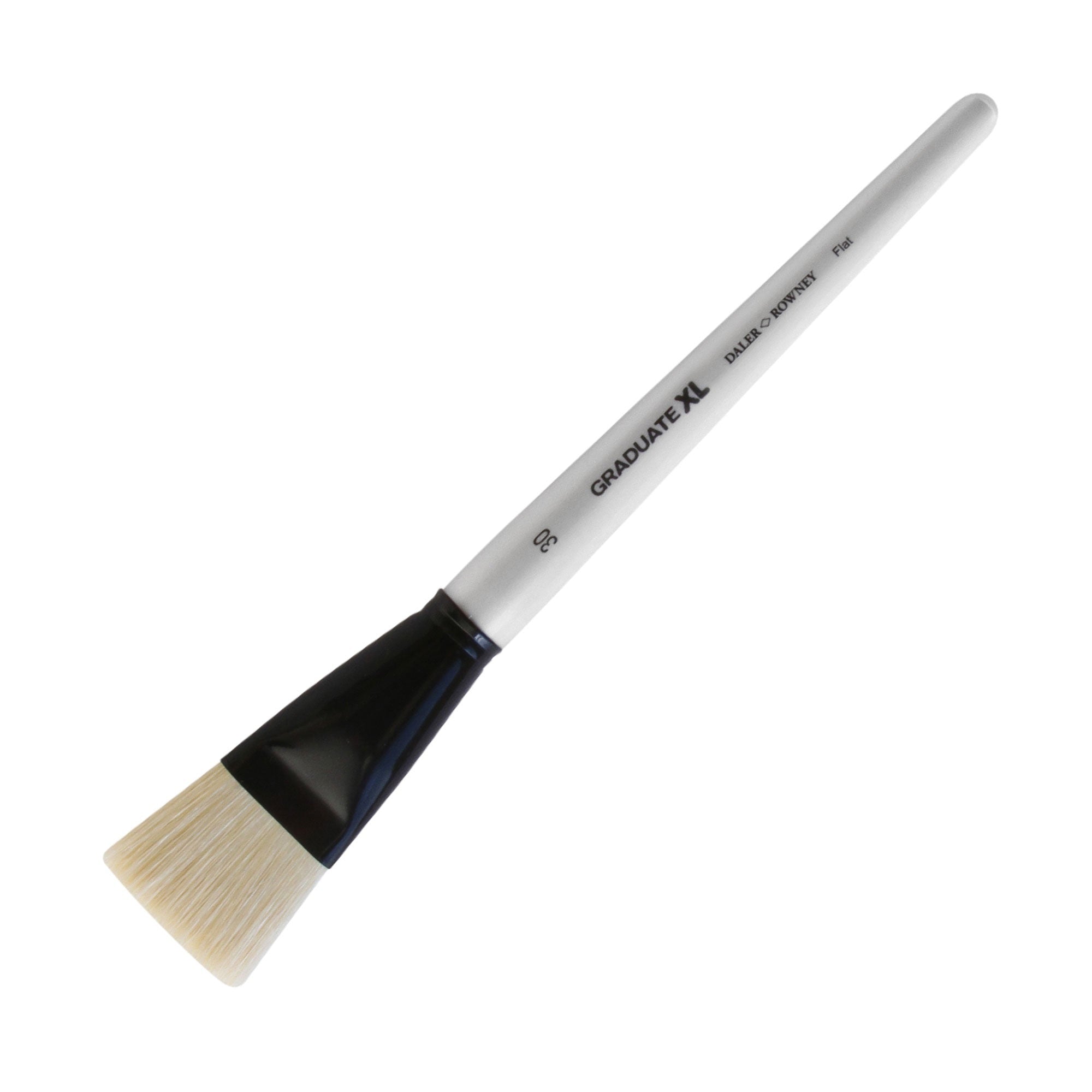 Daler-Rowney Graduate XL White Bristle Flat Brushes - Size 30
