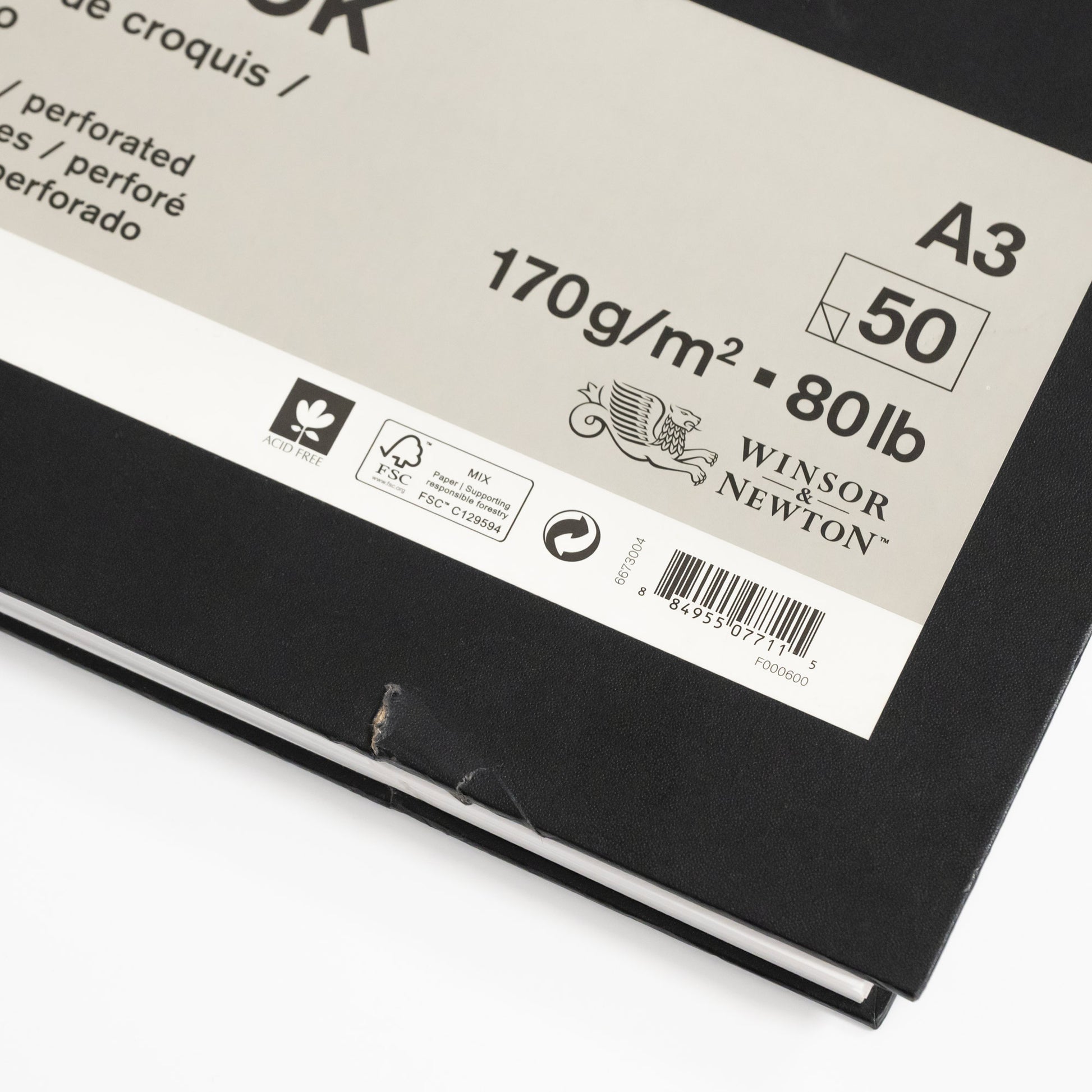 Wire-O Hardback Sketchbook - Dent Closeup