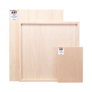 ARTessentials Artists Wooden Panels in various sizes with labels