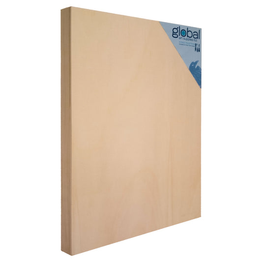 Global Unprimed Artist Wood Painting Panel (Natural Wood)