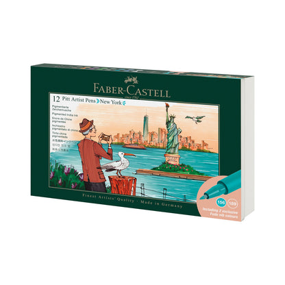 Faber-Castell : Pitt : Artists Brush Pen : City Set of 12 : New York