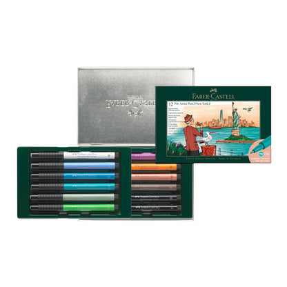 Faber-Castell : Pitt : Artists Brush Pen : City Set of 12 : New York