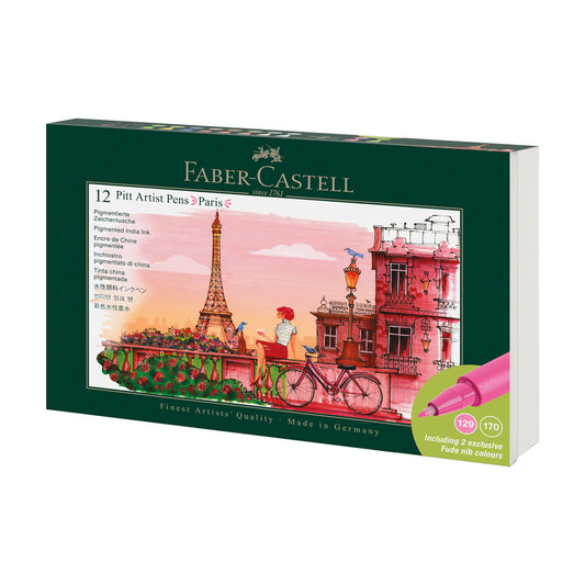 Faber-Castell : Pitt : Artists Brush Pen : City Set of 12 : Paris