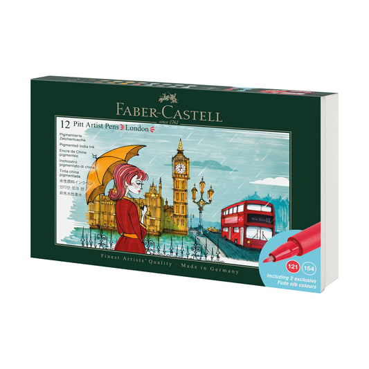 Faber-Castell : Pitt : Artists Brush Pen : City Set of 12 : London