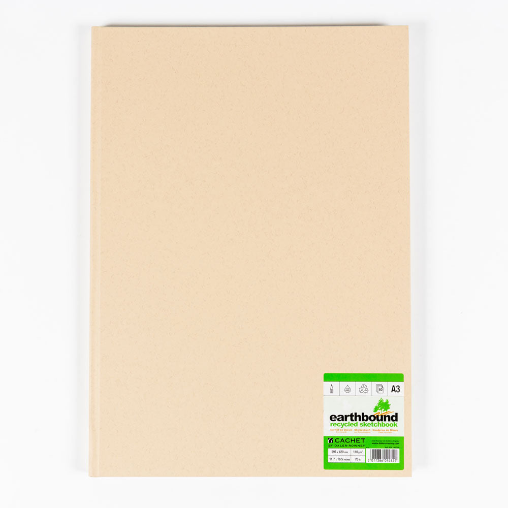 Daler-Rowney : Cachet : Earthbound Sketchbook : Hardbound : 110gsm : 80 Sheets : A3