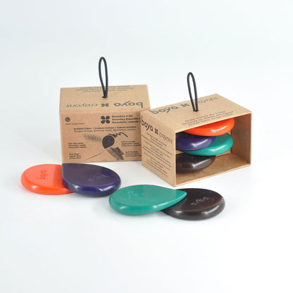 Boya Crayons : Wax Crayons : Set of 4 : Secondary