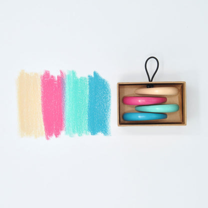 Boya Crayons : Wax Crayons : Set of 4 : Vintage