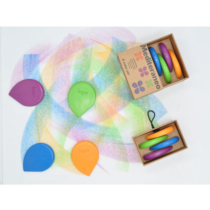 Boya Crayons : Wax Crayons : Set of 4 : Mediteraneo