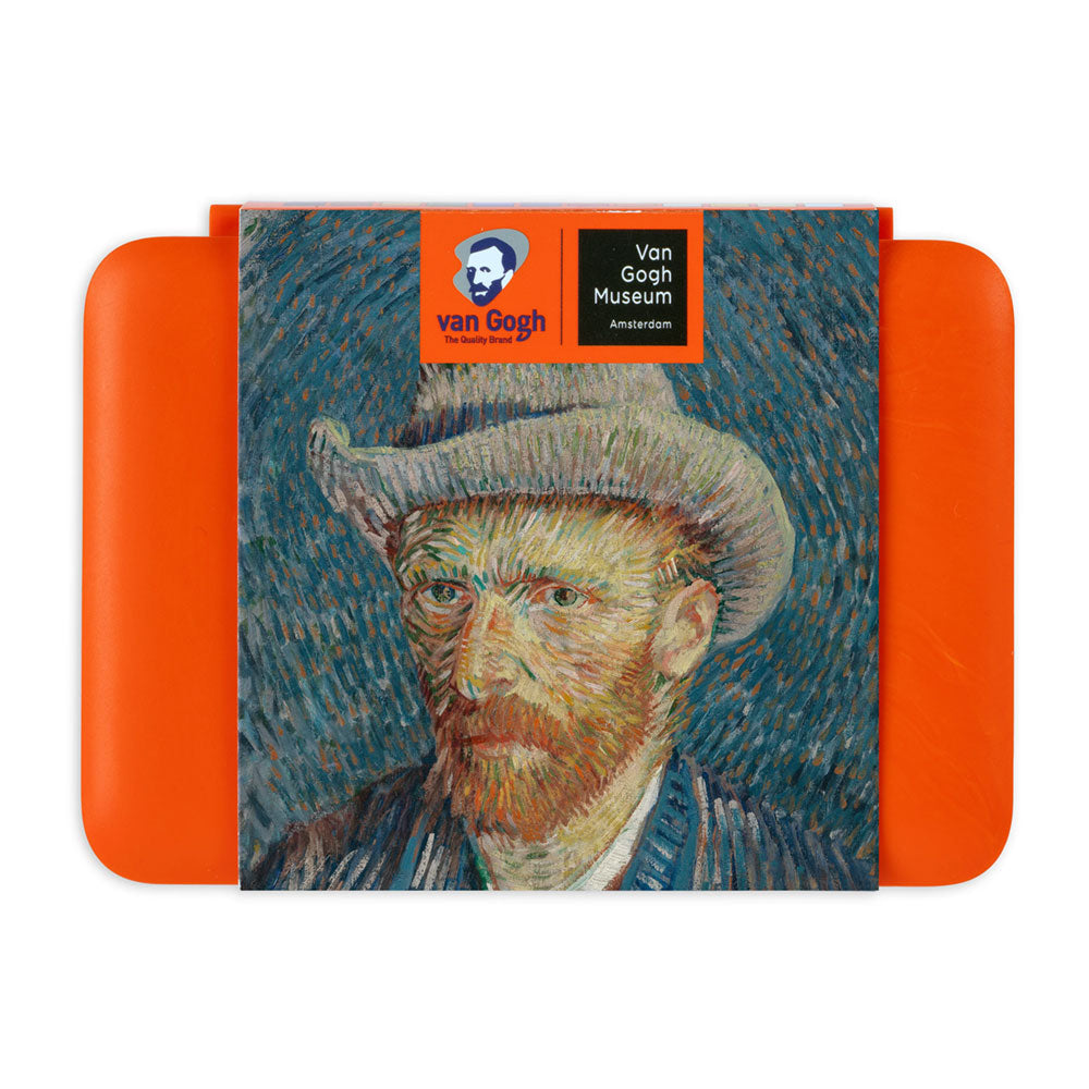 Royal Talens : Van Gogh Museum : Watercolour Paint : Half Pan : Pocket Box Set of 12 Pans & 1 Brush