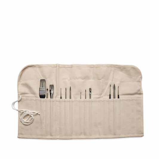 Studio Essentials : 7oz Canvas Brush Roll : 22.5x12in (Apx.57x30cm)
