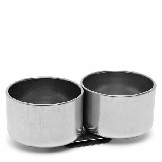 Studio Essentials : Double Artist Dipper : 2x2in Diameter (Apx.5x5cm) : Clips On To Palette